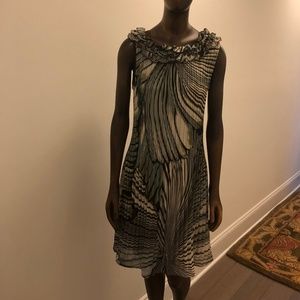 Kilt Dress - green, off white brown w